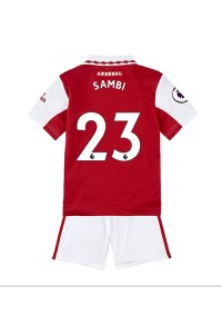 Arsenal Albert Sambi Lokonga #23 Babytruitje Thuis tenue Kind 2022-23 Korte Mouw (+ Korte broeken)